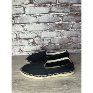 Toni Pons Jute Espadrille Black Canvas Slip On Comfort Casual Flats Shoes Men 44